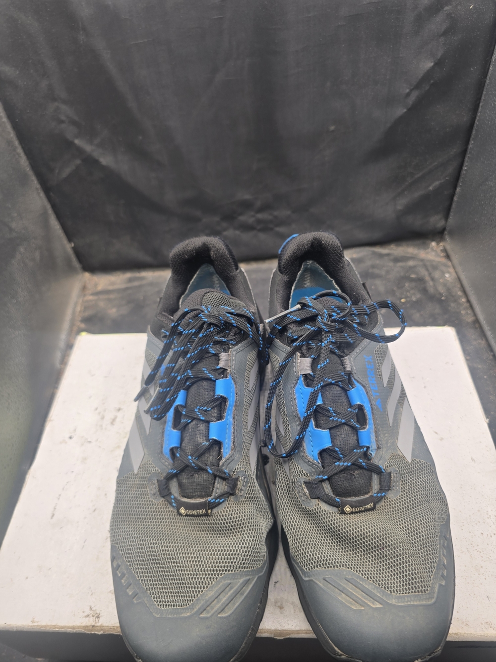 adidas Men's Trail Runners in Black & Blue